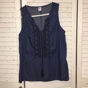 Old navy embroidered tank